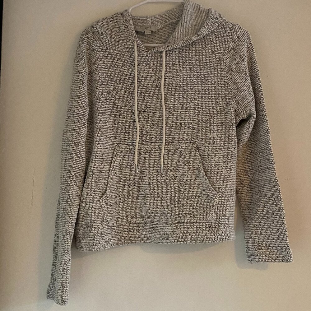 LOFT Outlet Gray Cotton Blend Hoodie – Women’s Size Small